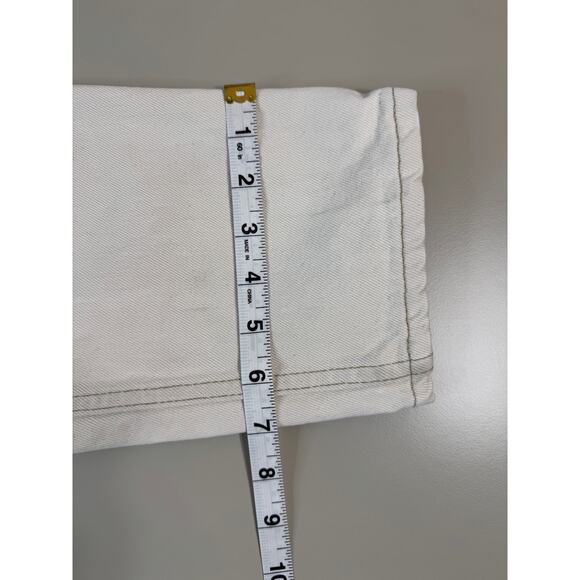 Vintage 1995 Levi’s Womens 550 Relaxed Fit Tapered Leg Sz 13 M White Made in USA - Picture 10 of 16